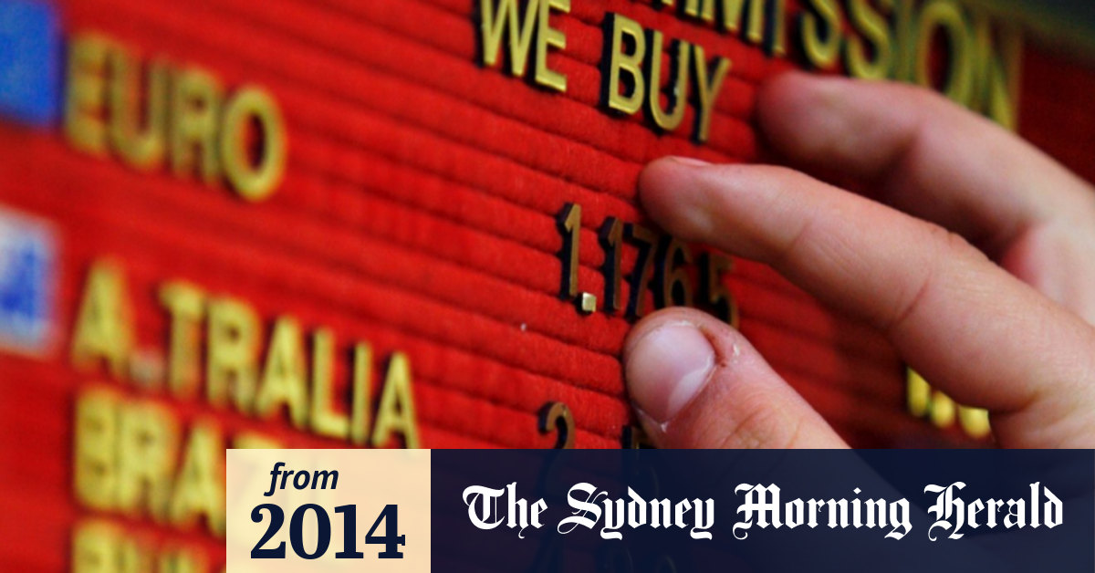 Travellers rush to exchange their Australian currency